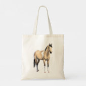 Buckskin Pinto Dun Paint Horse Staillion Tragetasche (Rückseite)