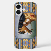 Buckskin Pinto Horse Südwestindisches Design Case-Mate iPhone Hülle (Rückseite)