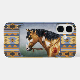 Buckskin Pinto Horse Südwestindisches Design iPhone 16 Hülle