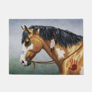 Buckskin Pinto Indianerpferd Fußmatte