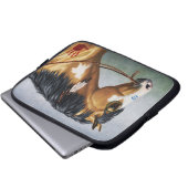 Buckskin Pinto Indianerpferd Laptopschutzhülle (Vorne Knopf)