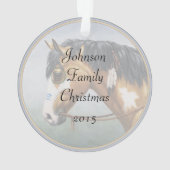 Buckskin Pinto Indianerpferd Ornament (Rückseite)