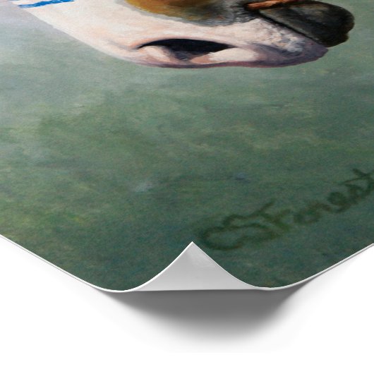 Buckskin Pinto Indianerpferd Poster (Ecke)