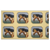 Buckskin Pinto Indianerpferd Stoff (Fat Quarter (45,7 x 55,9 cm))