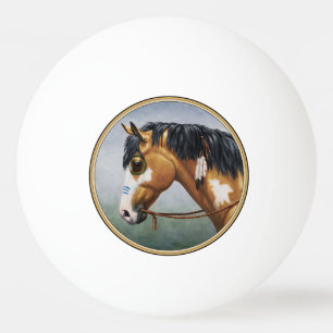 Buckskin Pinto Indianerpferd Tischtennisball