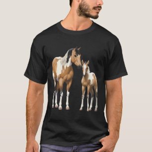 Buckskin Pinto Paint Quarter Horse Mare Foal Hoodi T-Shirt