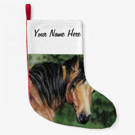 Buckskin Quarter Horse Mare Kleiner Weihnachtsstrumpf