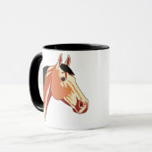 Buckskin Quarter Horse Tasse (Vorderseite Links)
