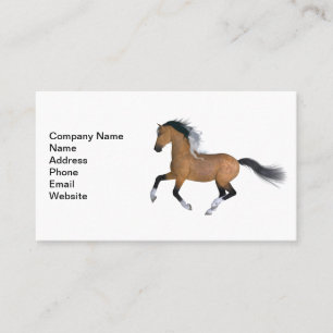Buckskin Quarter Horse Visitenkarte