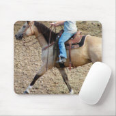 Buckskin Rodeo Horse Mousepad (Mit Mouse)
