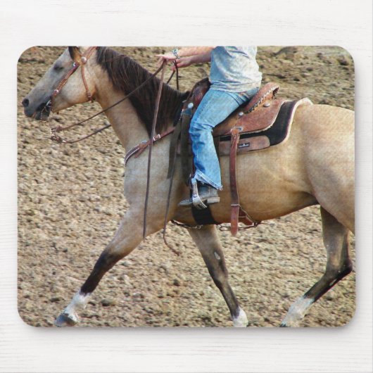 Buckskin Rodeo Horse Mousepad (Vorne)