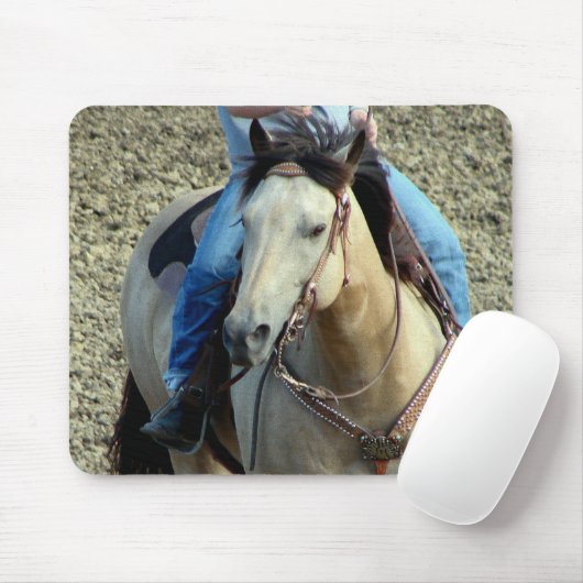 Buckskin Rodeo Horse Mousepad (Mit Mouse)