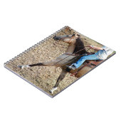 Buckskin Rodeo Horse Notizblock (Linke Seite)