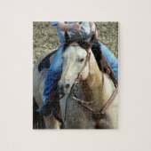 Buckskin Rodeo Horse Puzzle (Vertikal)