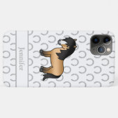 Buckskin Shetland Pony Niedlicher Cartoon Illustra Case-Mate iPhone Hülle (Rückseite (Horizontal))
