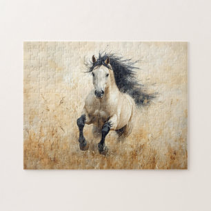 Buckskin Stallion galoppierend Puzzle