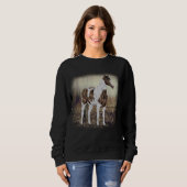 Buckskin Tobiano Paint Horse Sweatshirt (Vorne ganz)