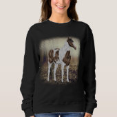 Buckskin Tobiano Paint Horse Sweatshirt (Vorderseite)