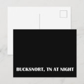 Bucksnort, Tennessee in der Nacht Postkarte (Vorne/Hinten)