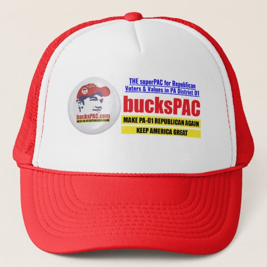 BucksPAC Trucker Hat Truckerkappe (Vorderseite)