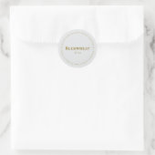 Buckwheat-Free Request Sticker, Light-gray - Brown Runder Aufkleber (Tasche)