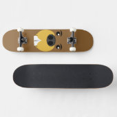 Bucky Beaver Face Skateboard (Horizontal)
