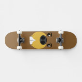 Bucky Beaver Face Skateboard (Horizontal)