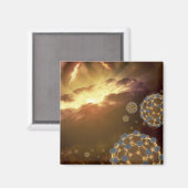 Buckyballs im interstellaren Raum schweben Magnet (Vorderseite/Rückseite)