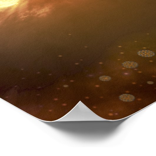 Buckyballs im interstellaren Raum schweben Poster (Ecke)