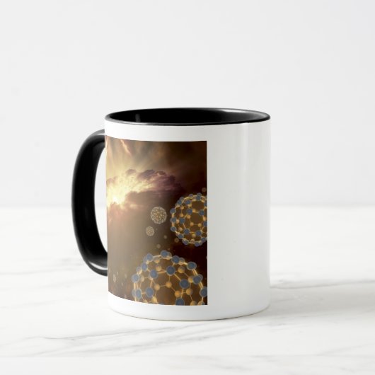 Buckyballs im interstellaren Raum schweben Tasse (Vorderseite Links)