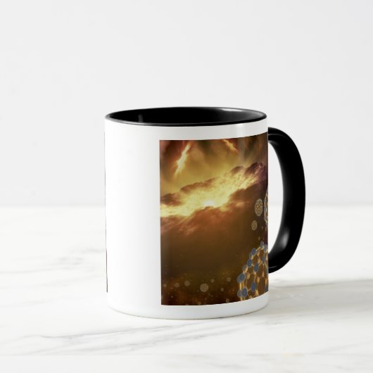 Buckyballs im interstellaren Raum schweben Tasse (VorderseiteRechts)