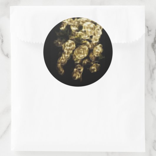 Bud Gilt Runder Aufkleber (Tasche)