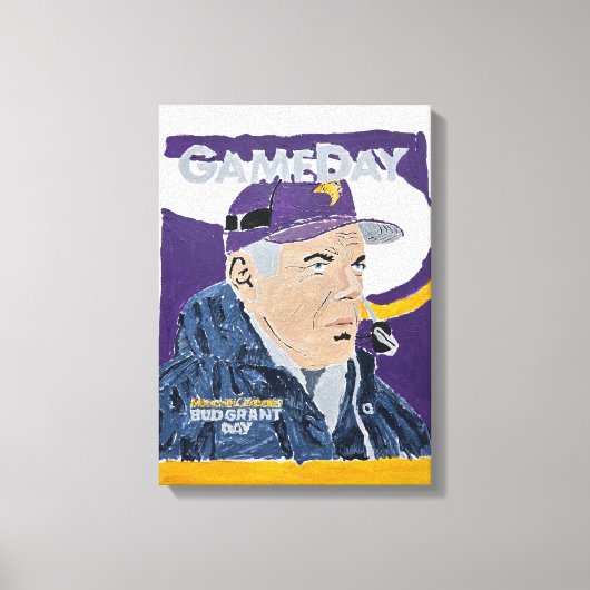Bud Grant Leinwanddruck (Vorderseite)