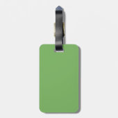 Bud green (Vollfarbe) Gepäckanhänger (Rückseite vertikal)