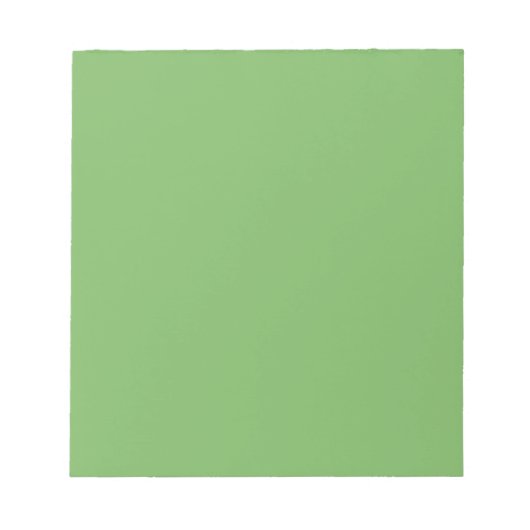 Bud green (Vollfarbe) Notizblock (Vorderseite)