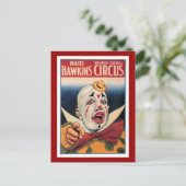 Bud Hawkins Vintag Circus Postkarte (Stehend Vorderseite)