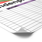 Bud of a Peony/Pfingstrosen Poster (Ecke)