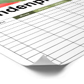 Bud of a Peony/Pfingstrosen Poster (Ecke)