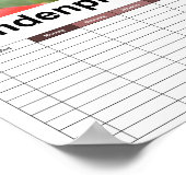 Bud of a Peony/Pfingstrosen Poster (Ecke)