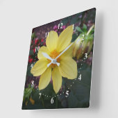 Bud und Blume Quadratische Wanduhr (Winkel)