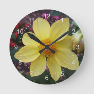 Bud und Blume Runde Wanduhr