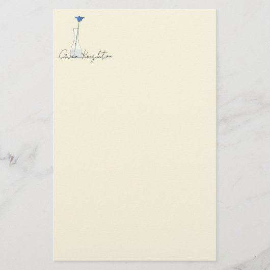Bud Vase Stationery Briefpapier (Vorderseite)
