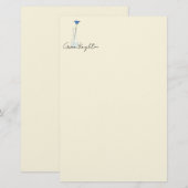 Bud Vase Stationery Briefpapier (Vorne/Hinten)