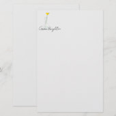 Bud Vase Stationery Briefpapier (Vorne/Hinten)
