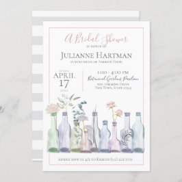 Bud Vases Botanischer Polterabend Einladung