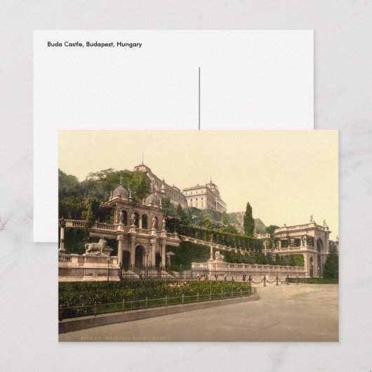 Buda Castle, Budapest, Ungarn Postkarte (Vorne/Hinten)