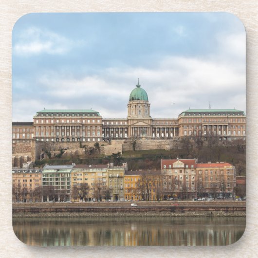 Buda Castle Ungarn Budapest am Tag Getränkeuntersetzer (Vorderseite)