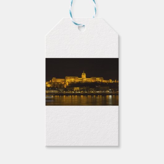 Buda Castle Ungarn Budapest in der Nacht Geschenkanhänger (Vorderseite)