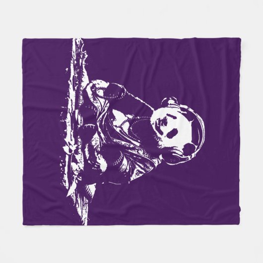 Buda Panda Fleecedecke (Vorderseite (Horizontal))