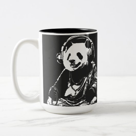 Buda Panda Zweifarbige Tasse (Links)